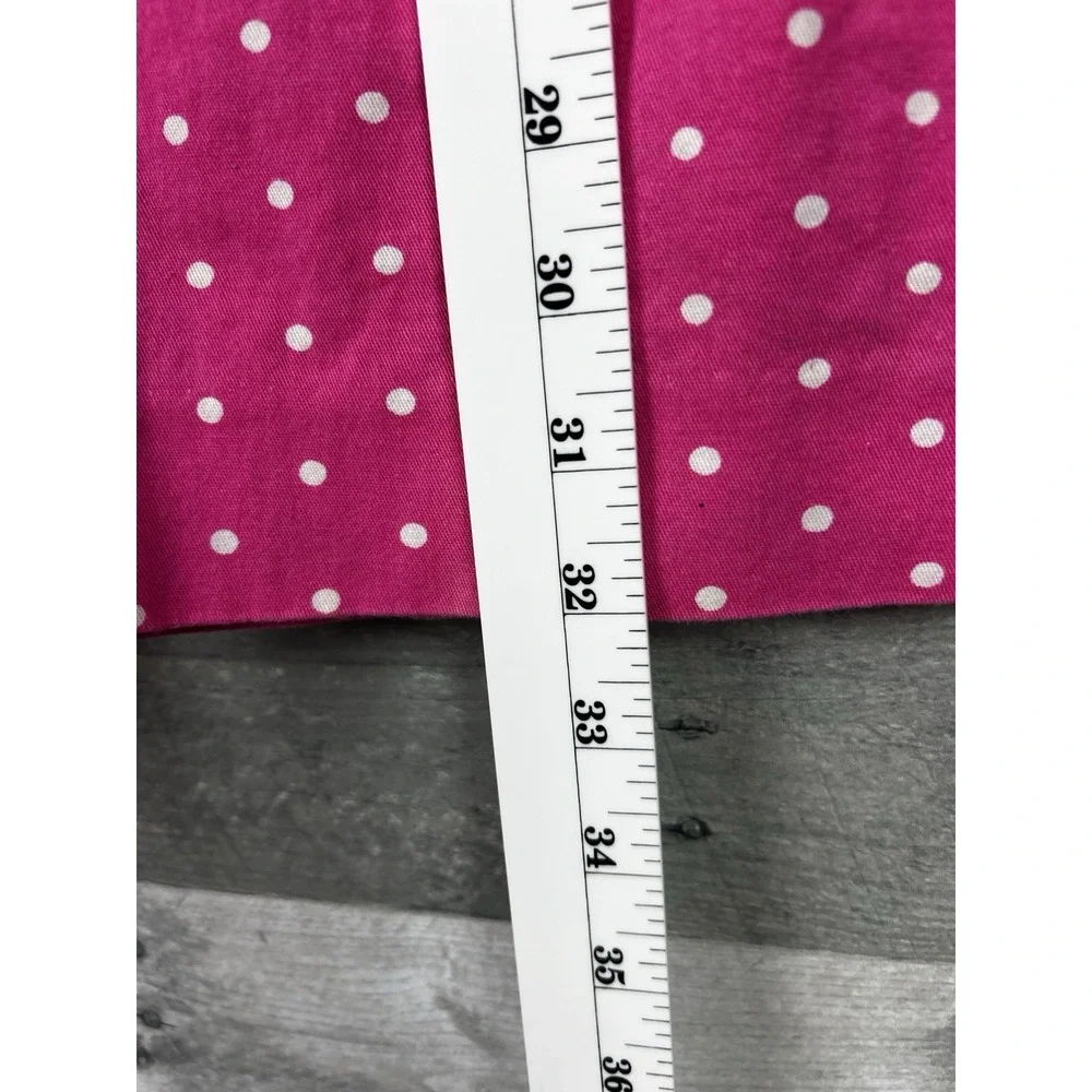 Briggs New York Pink With White Polka Dot Pull On Pants 12